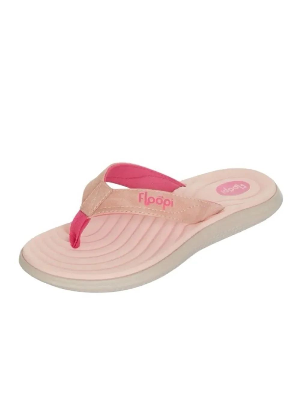 FLOOPI Sandals NEW Pearl Textured Thong Flip Flop Memory Foam Support Pink  7